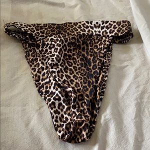 Leopard high wasted bikini bottom